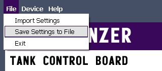 File settings