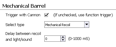 Mechanical Barrel options in OP Config