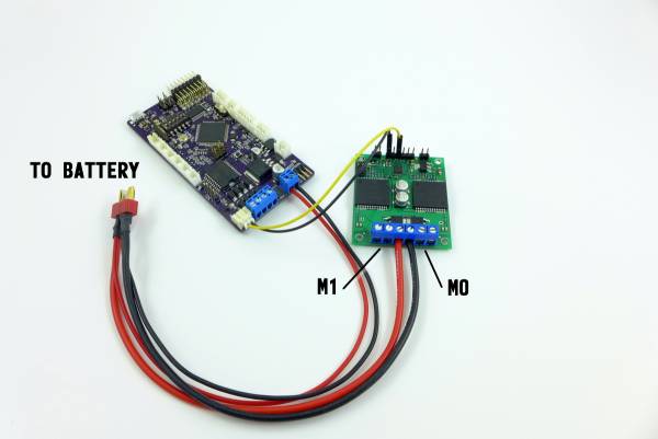 Pololu Qik Dual Motor controller with power cable Pololu Qik Dual Motor controller with power cable