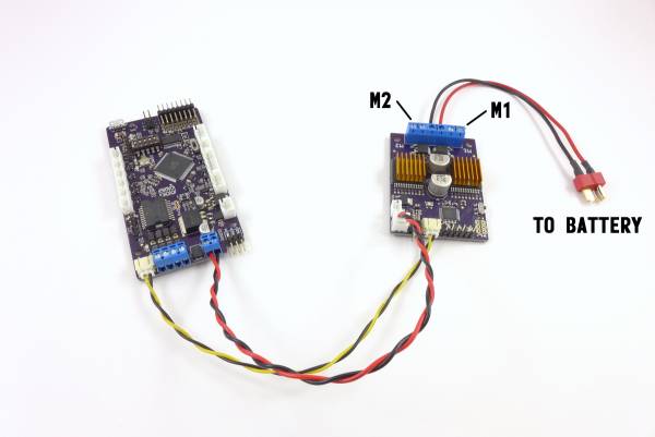 Scout ESC connected to TCB